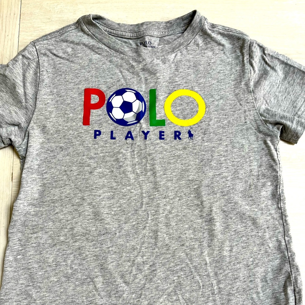 Polo Ralph Lauren boys size 7 T-shirt in gray